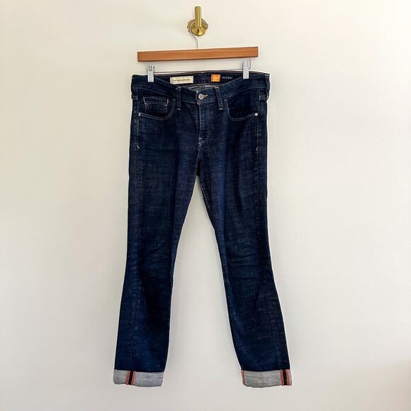Anthropologie Pilcro & The Letterpress Stet Rolled Hem Jeans Blue 30 - Picture 1 of 6
